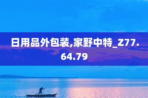 日用品外包装,家野中特_Z77.64.79