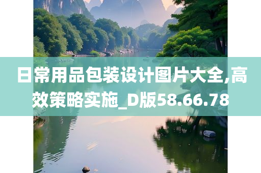 日常用品包装设计图片大全,高效策略实施_D版58.66.78