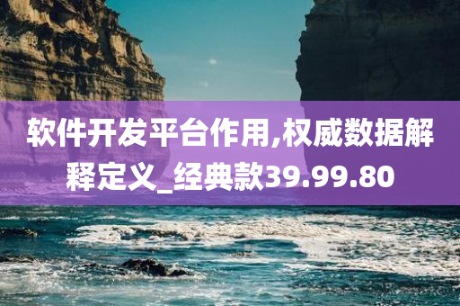 软件开发平台作用,权威数据解释定义_经典款39.99.80