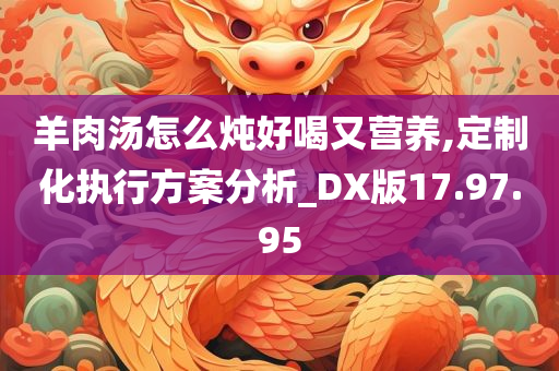 羊肉汤怎么炖好喝又营养,定制化执行方案分析_DX版17.97.95