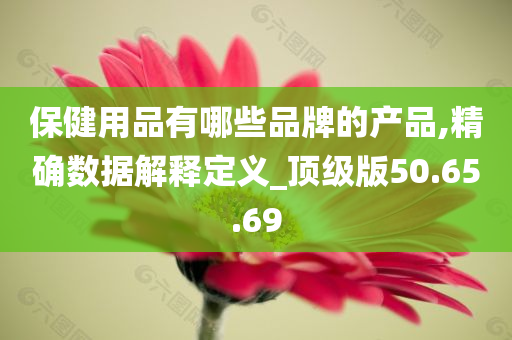 保健用品有哪些品牌的产品,精确数据解释定义_顶级版50.65.69