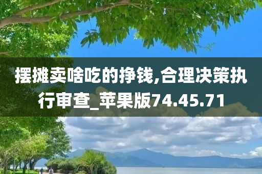 摆摊卖啥吃的挣钱,合理决策执行审查_苹果版74.45.71