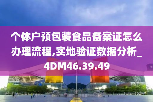 个体户预包装食品备案证怎么办理流程,实地验证数据分析_4DM46.39.49