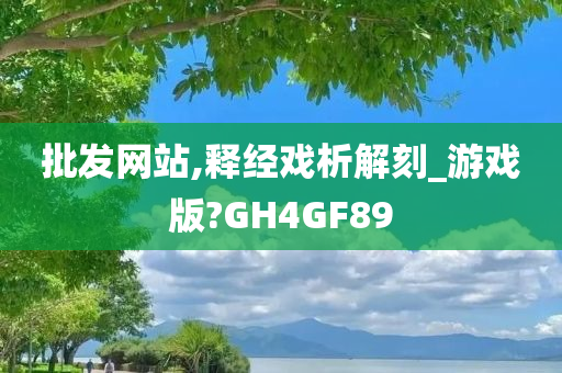 批发网站,释经戏析解刻_游戏版?GH4GF89