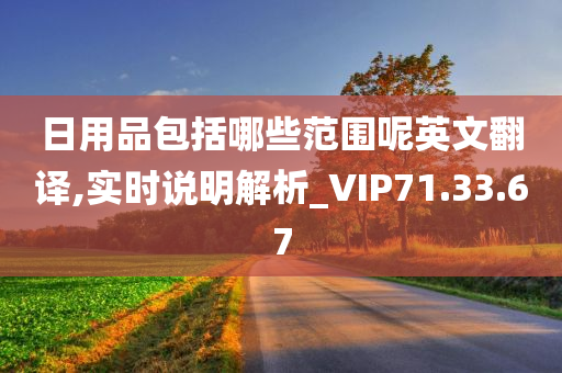 日用品包括哪些范围呢英文翻译,实时说明解析_VIP71.33.67