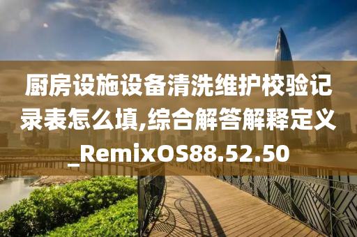 厨房设施设备清洗维护校验记录表怎么填,综合解答解释定义_RemixOS88.52.50