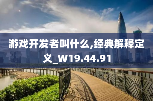 游戏开发者叫什么,经典解释定义_W19.44.91