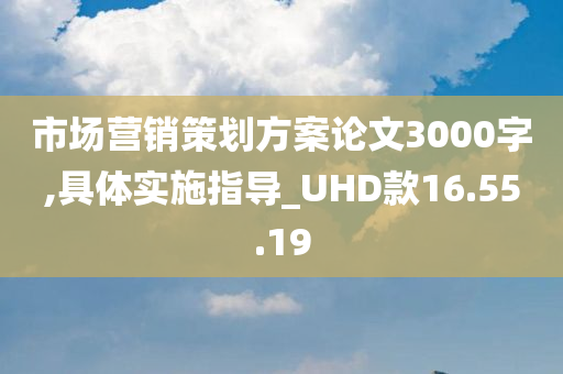 市场营销策划方案论文3000字,具体实施指导_UHD款16.55.19