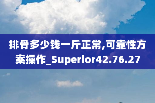 排骨多少钱一斤正常,可靠性方案操作_Superior42.76.27