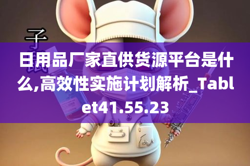日用品厂家直供货源平台是什么,高效性实施计划解析_Tablet41.55.23