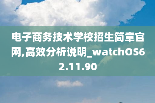 电子商务技术学校招生简章官网,高效分析说明_watchOS62.11.90