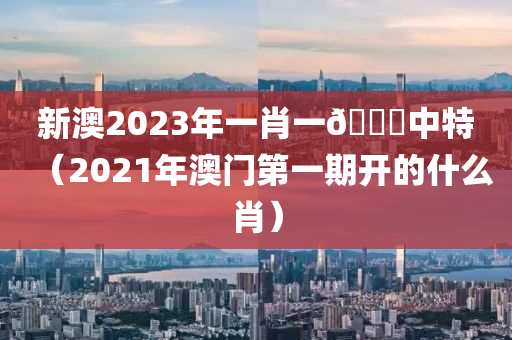 新澳2023年一肖一🐎中特（2021年澳门第一期开的什么肖）