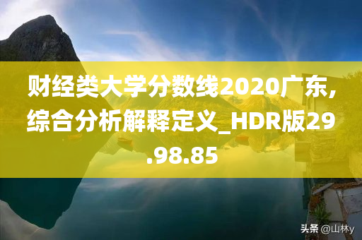 财经类大学分数线2020广东,综合分析解释定义_HDR版29.98.85