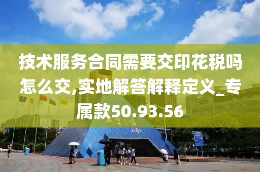 技术服务合同需要交印花税吗怎么交,实地解答解释定义_专属款50.93.56