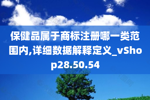 保健品属于商标注册哪一类范围内,详细数据解释定义_vShop28.50.54