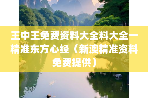 王中王免费资料大全料大全一精准东方心经（新澳精准资料免费提供）