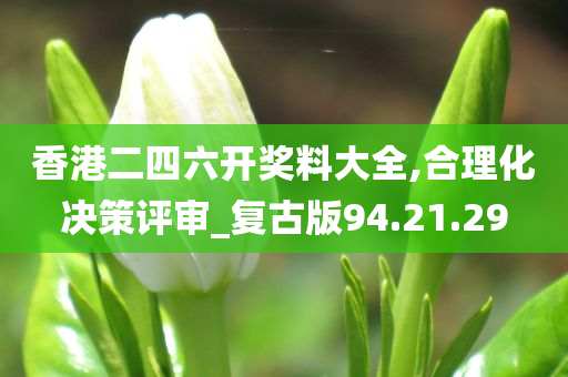 香港二四六开奖料大全,合理化决策评审_复古版94.21.29