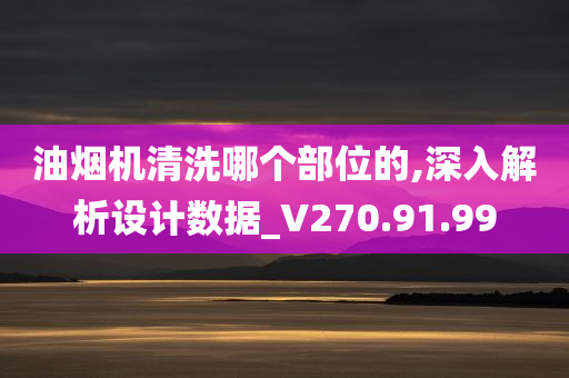 油烟机清洗哪个部位的,深入解析设计数据_V270.91.99