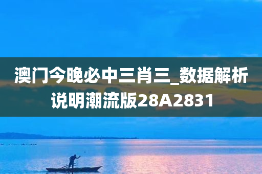 澳门今晚必中三肖三_数据解析说明潮流版28A2831