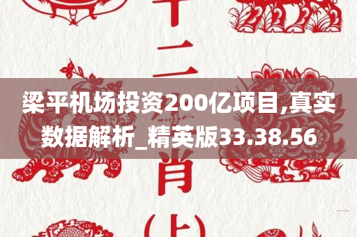 梁平机场投资200亿项目,真实数据解析_精英版33.38.56