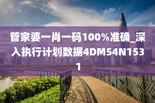 管家婆一肖一码100%准确_深入执行计划数据4DM54N1531