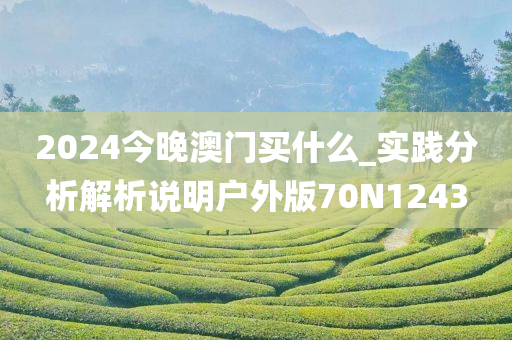 2024今晚澳门买什么_实践分析解析说明户外版70N1243