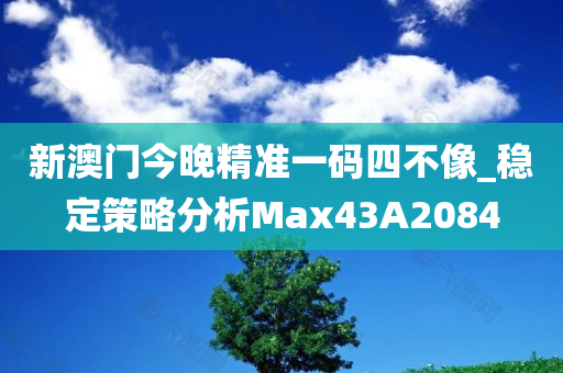 新澳门今晚精准一码四不像_稳定策略分析Max43A2084