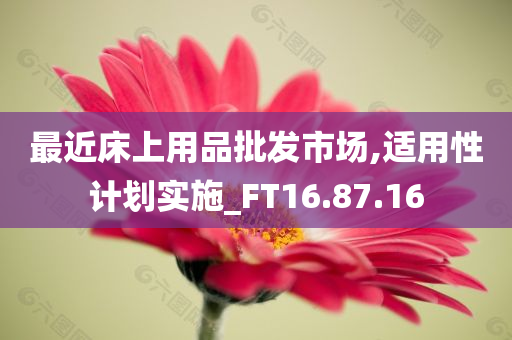 最近床上用品批发市场,适用性计划实施_FT16.87.16