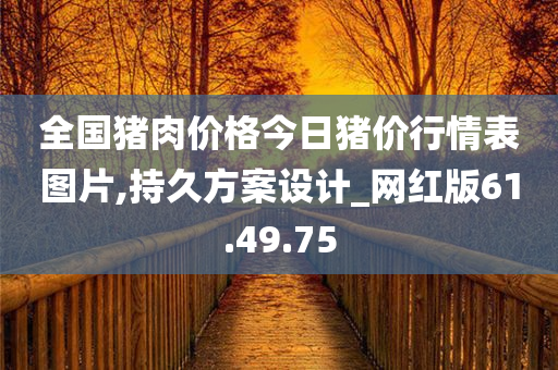 全国猪肉价格今日猪价行情表图片,持久方案设计_网红版61.49.75