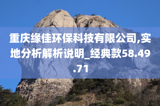 重庆缘佳环保科技有限公司,实地分析解析说明_经典款58.49.71