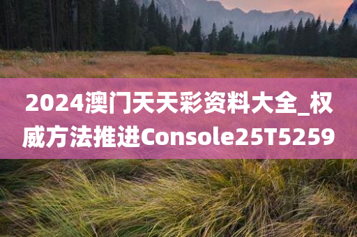 2024澳门天天彩资料大全_权威方法推进Console25T5259