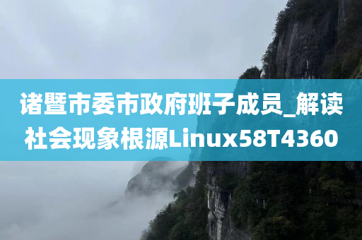 诸暨市委市政府班子成员_解读社会现象根源Linux58T4360