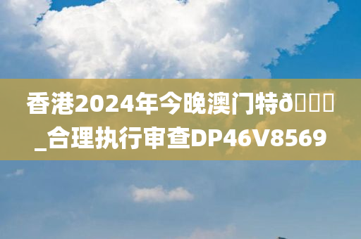 香港2024年今晚澳门特🐎_合理执行审查DP46V8569