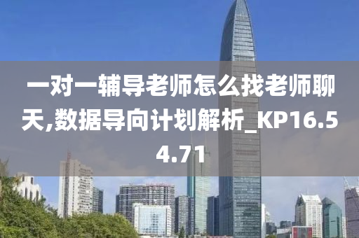 一对一辅导老师怎么找老师聊天,数据导向计划解析_KP16.54.71