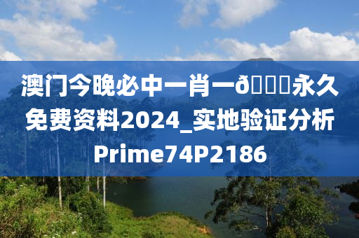 澳门今晚必中一肖一🐎永久免费资料2024_实地验证分析Prime74P2186