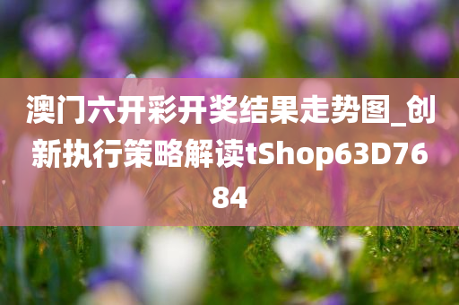 澳门六开彩开奖结果走势图_创新执行策略解读tShop63D7684