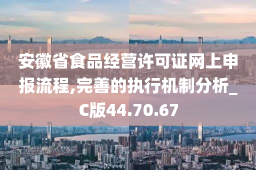 安徽省食品经营许可证网上申报流程,完善的执行机制分析_C版44.70.67