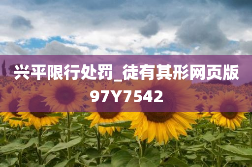 兴平限行处罚_徒有其形网页版97Y7542