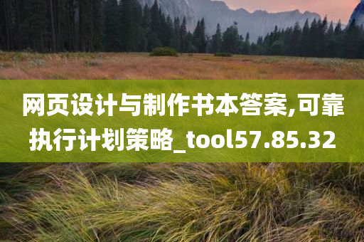 网页设计与制作书本答案,可靠执行计划策略_tool57.85.32