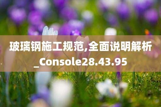 玻璃钢施工规范,全面说明解析_Console28.43.95