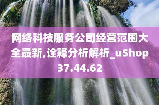 网络科技服务公司经营范围大全最新,诠释分析解析_uShop37.44.62