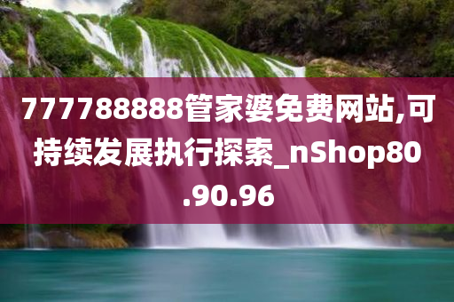 777788888管家婆免费网站,可持续发展执行探索_nShop80.90.96