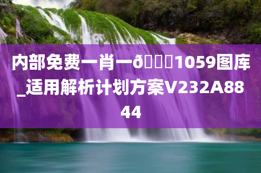 内部免费一肖一🐎1059图库_适用解析计划方案V232A8844