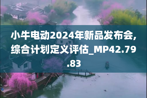 小牛电动2024年新品发布会,综合计划定义评估_MP42.79.83