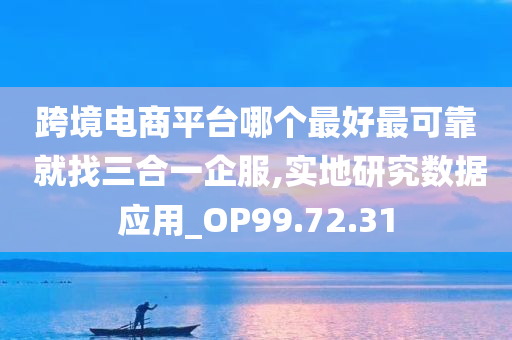 跨境电商平台哪个最好最可靠 就找三合一企服,实地研究数据应用_OP99.72.31