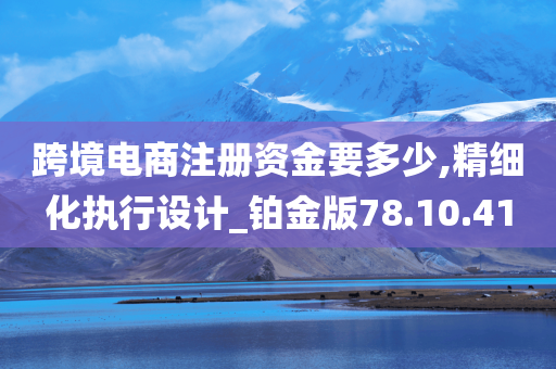 跨境电商注册资金要多少,精细化执行设计_铂金版78.10.41