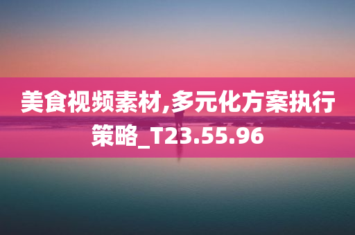 美食视频素材,多元化方案执行策略_T23.55.96