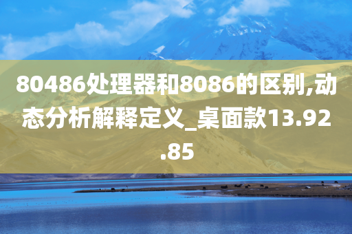 80486处理器和8086的区别,动态分析解释定义_桌面款13.92.85