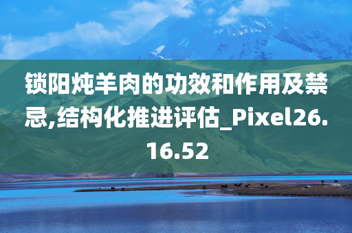 锁阳炖羊肉的功效和作用及禁忌,结构化推进评估_Pixel26.16.52