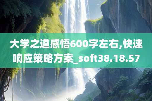 大学之道感悟600字左右,快速响应策略方案_soft38.18.57